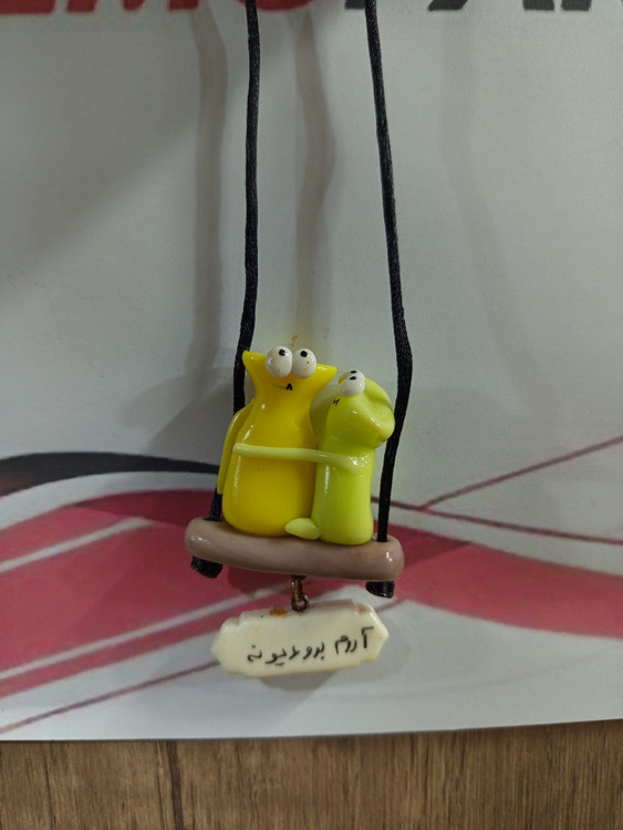 آویز عروسک نوشته دار خودرو