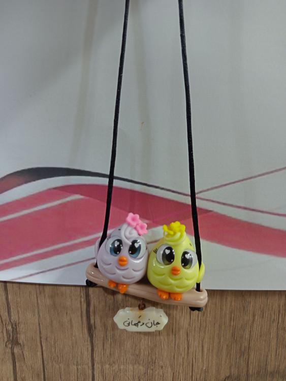 آویز خودرو عروسک نوشته دار