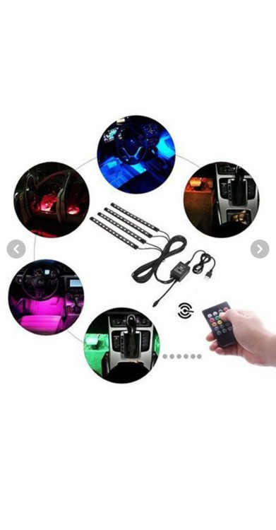 لامپ 7 رنگ زیر پا ماشین